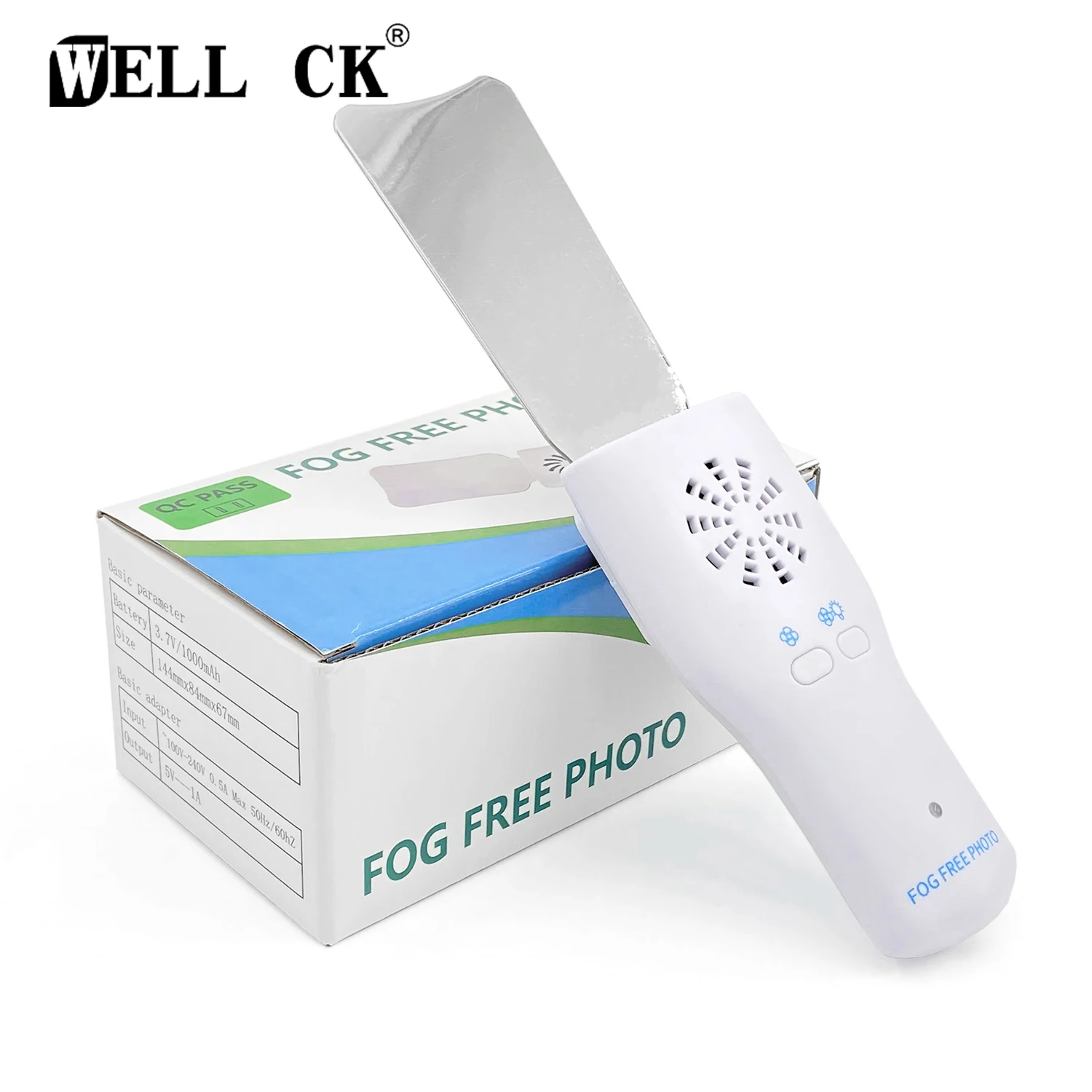 WELLCK Dental Automatic Anti-fog Mirrors for Oral Photography Reflector Glass Defog Occlusal Orthodontic Buccal Lingual Dentist