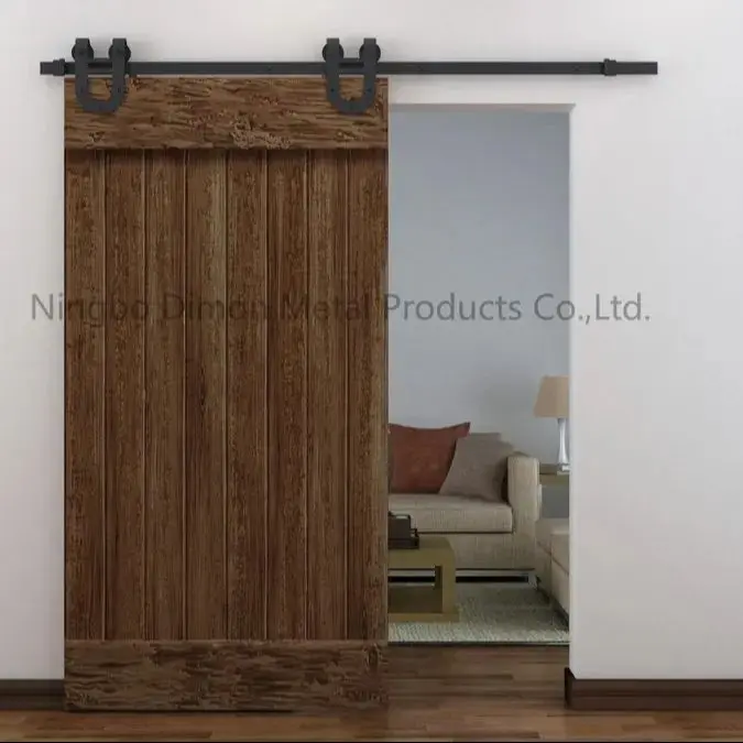 Dimon Customized America Style Sliding Woode Door Hardware With Damper Kits DM-SDU 7203 With Soft Closing