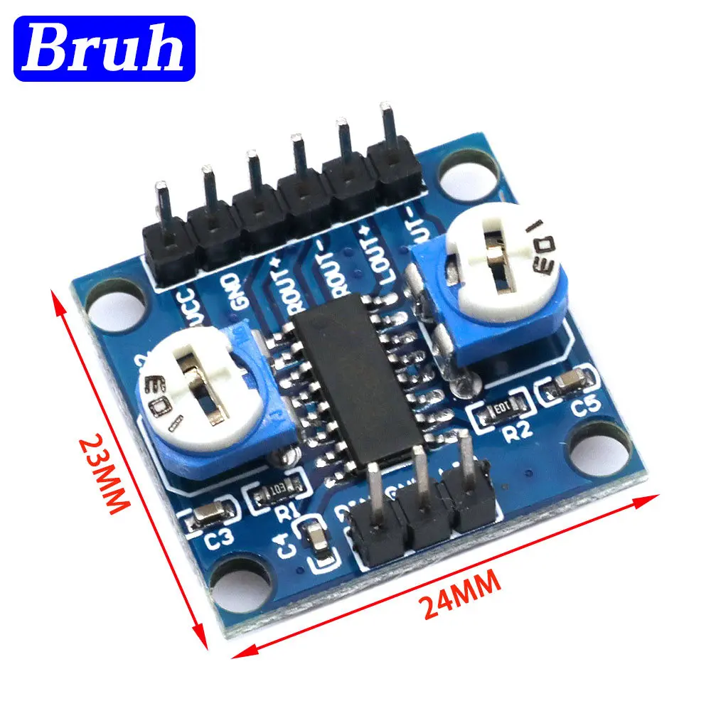 PAM8406 Digital Amplifier Board With Volume Potentiometer 5Wx2 Stereo for arduino