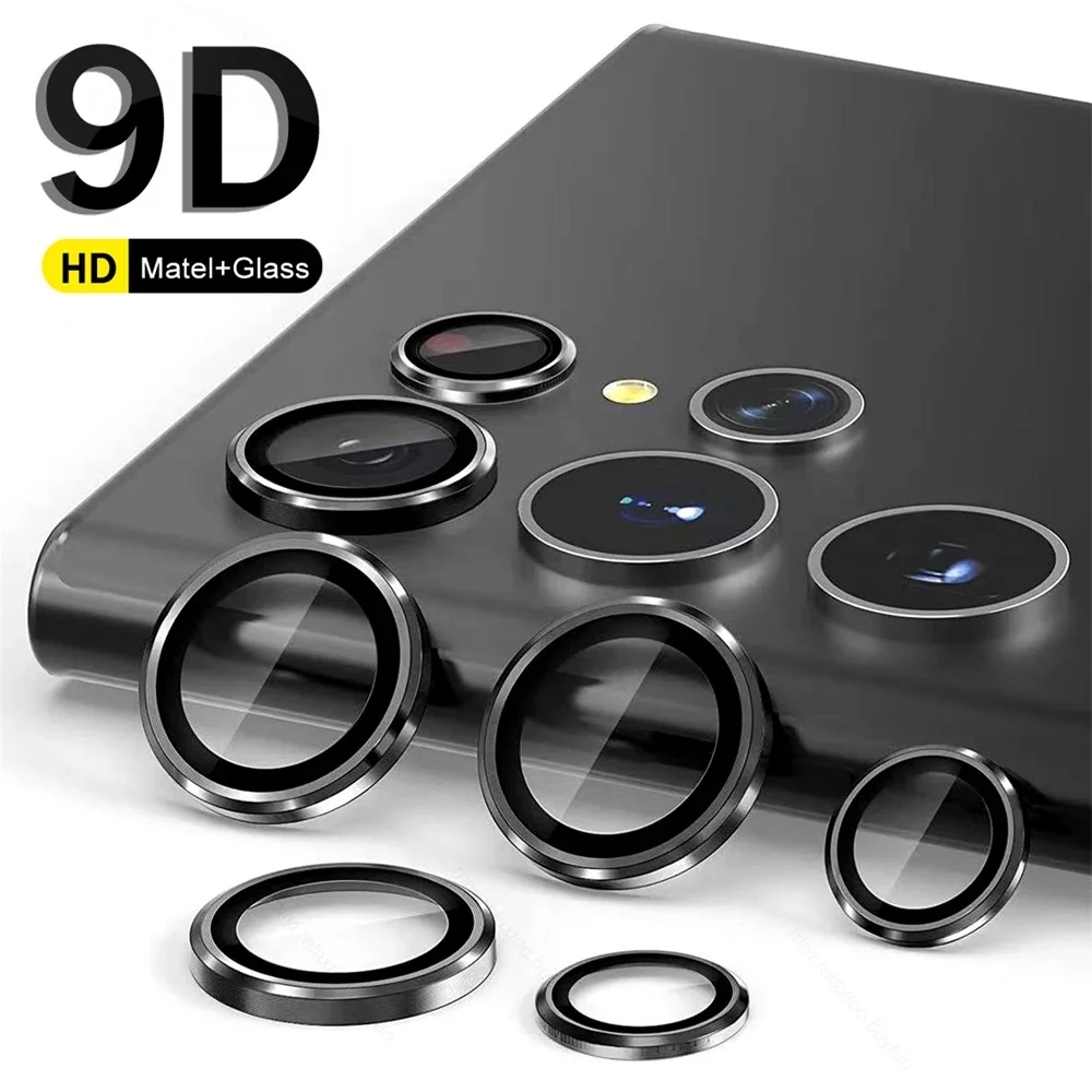 

Camera Lens Glass Sumsung S 25 Ultra Metal Lens Ring Tempered Glass For Samsung Galaxy S23 Ultra Plus S23+ 5G Camera Lens Cover