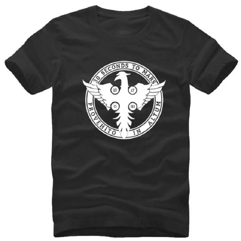 

New Designer 30STM 30 Seconds To Mars T Shirts Mens Short Sleeve Cotton O Neck Men Rock Band T shirt Hip Hop Clothing