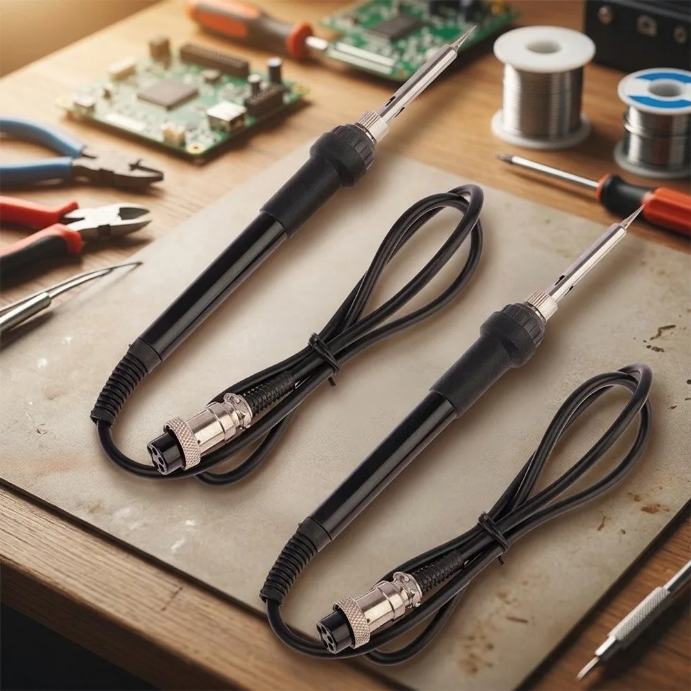 50W Soldering Iron Handle Replacement Pair Compatible with For 936W and 907 Heater Core Based Soldering Equipment