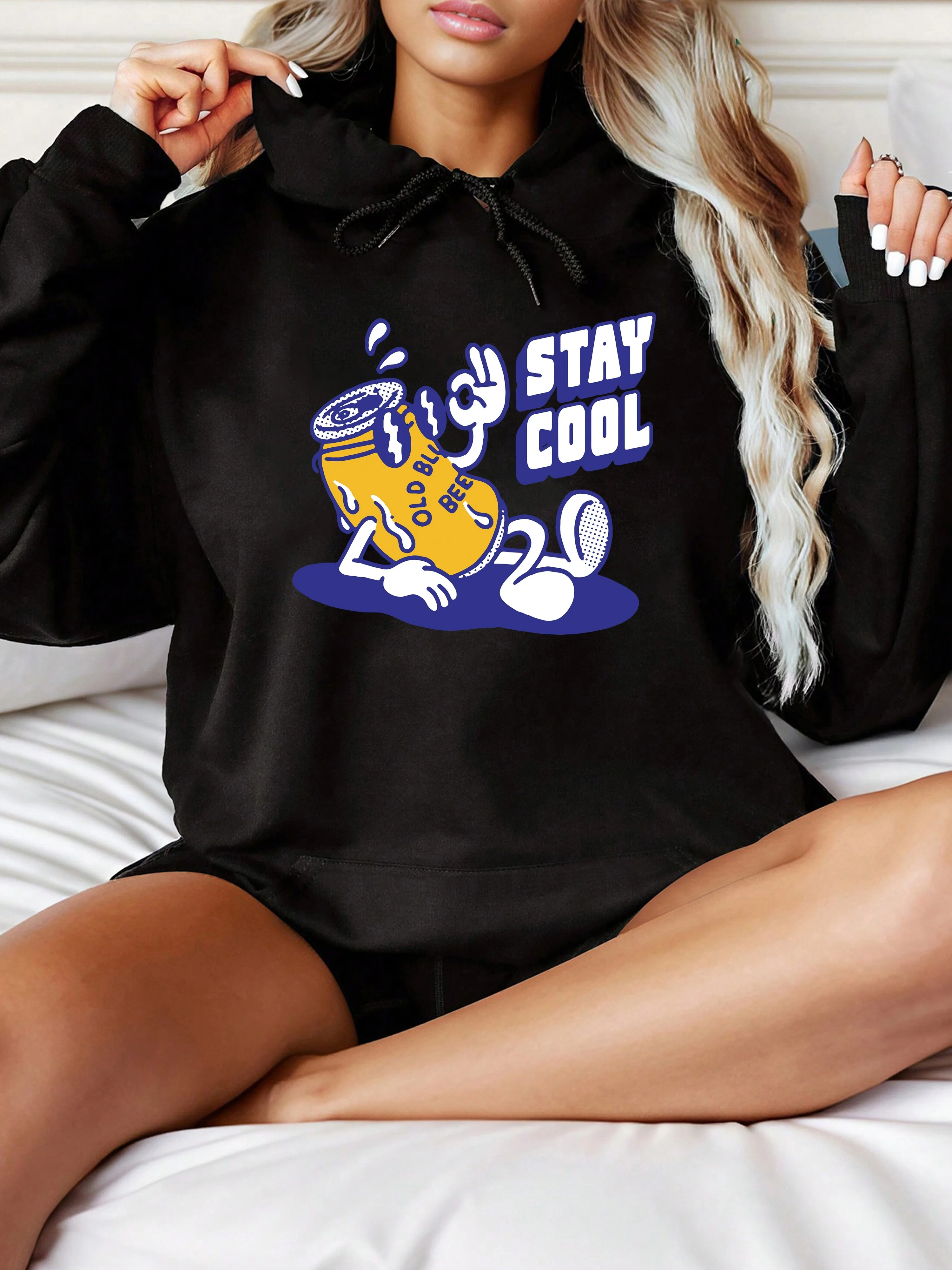 

Stay Cool Graphic Printing Autumn and Winter Pure Cotton Men's and Women's Hoodies Casual Outdoor Street Sports Training Brand