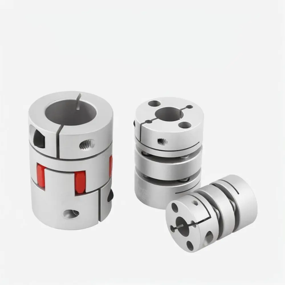 Durable Aluminum Double Diaphragm Coupling Flexible Shaft Connector For CNC Machine Screw Module Power Drive Tool