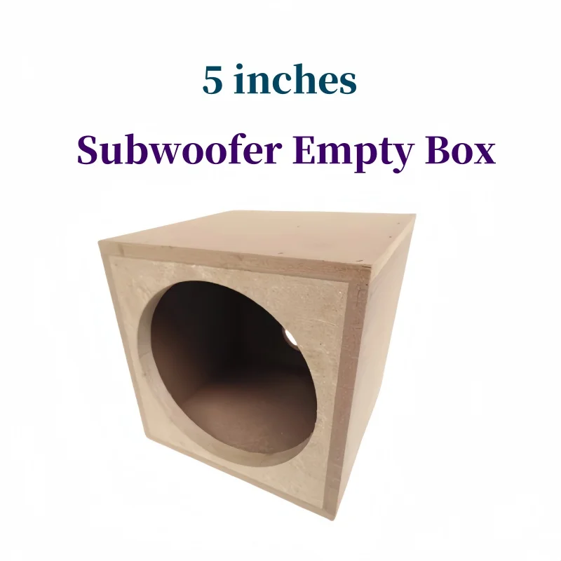 

5-inch Subwoofer Empty Box,DIY Car/Home Woofer Box,1Piece Bass Speaker Housing, Wooden Speaker Box,Bass Sound Box Diameter 115mm