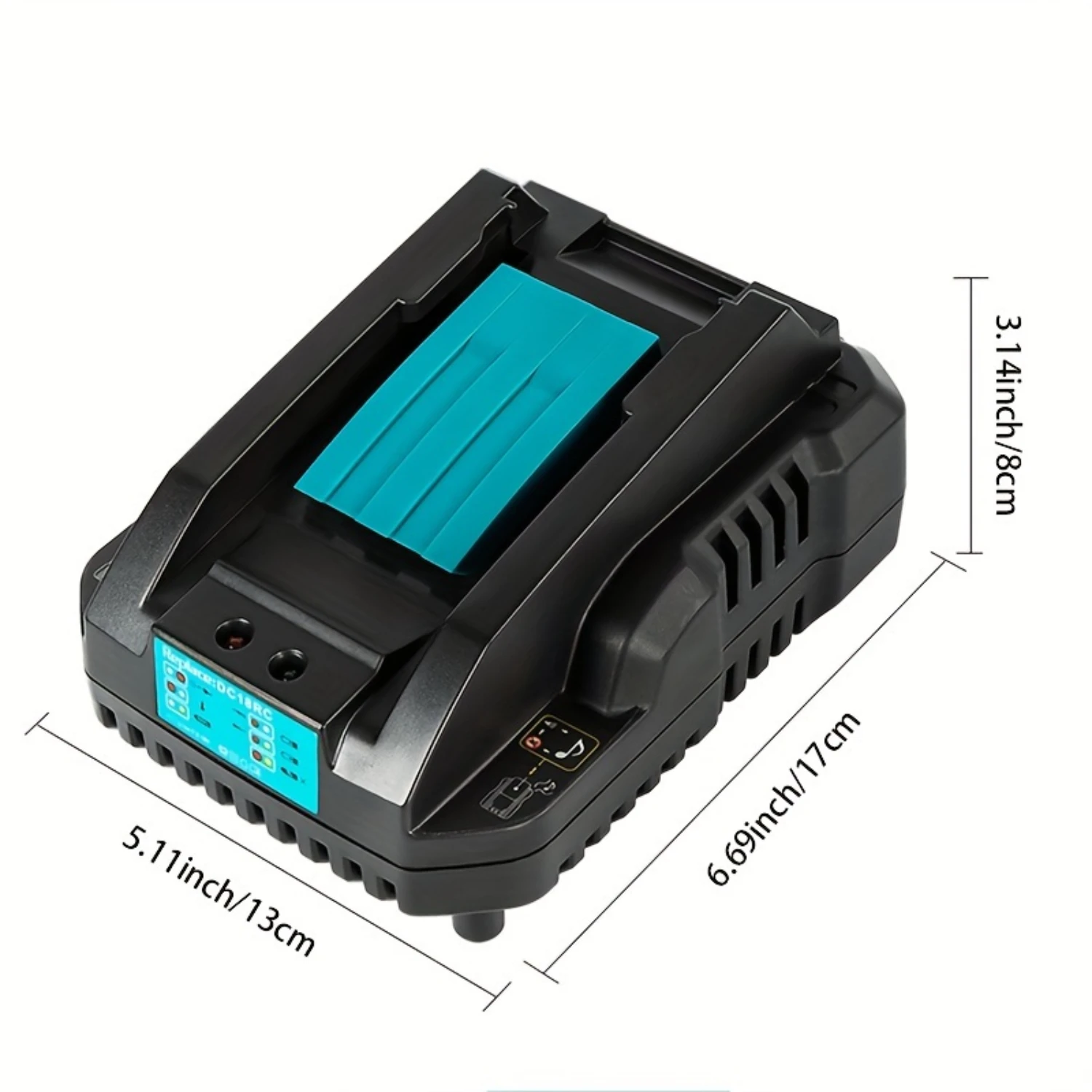 Universal T-Type Double Pulse Power Tools Charger for DC18RC - Compact, Portable, Efficient Charging Solution