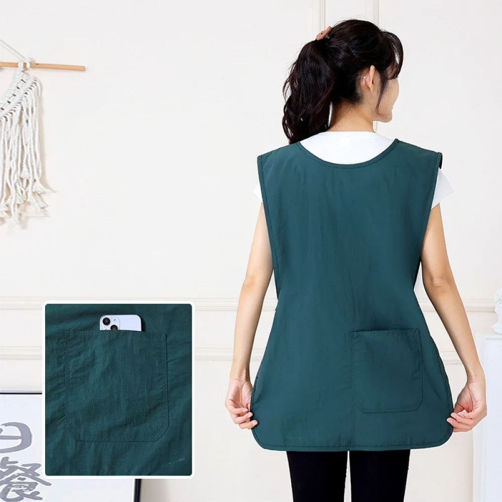 Simple Simple Vest Apron Waterproof Kitchen Cooking Bib For Baking Coffee Shop Restaurant Waiter Uniform Anti Oil Clothing - Aliexpress Deal