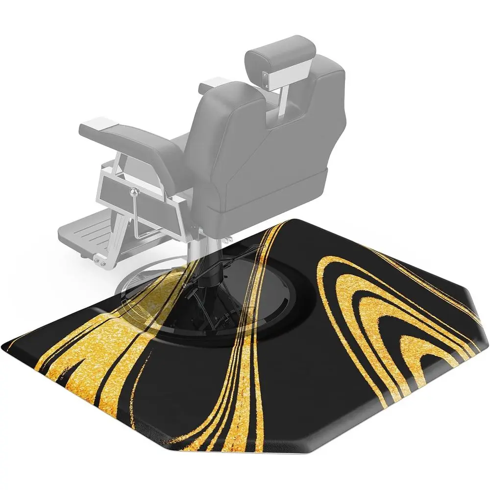 

Anti-Fatigue Barber Floor Mat with Round Base, Stylist Chair Mat or Hairdryer Stand, Barbershop and Spa Styling and Shampoo Equi
