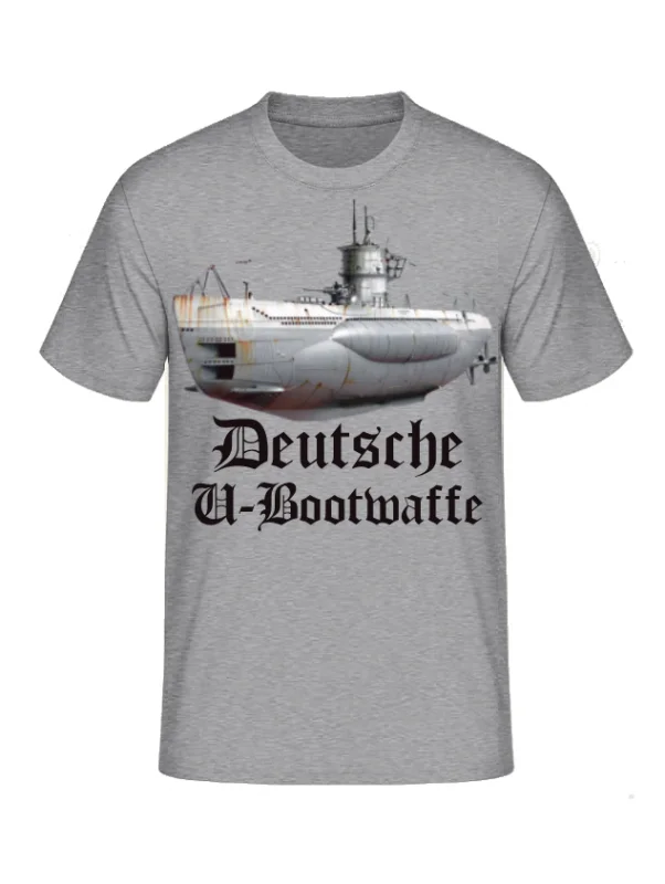 Deutsche U-Bootwaffe WWII German Naval Submarine T-Shirt 100% Cotton O-Neck Summer Short Sleeve Casual Mens T-shirt Size S-3XL