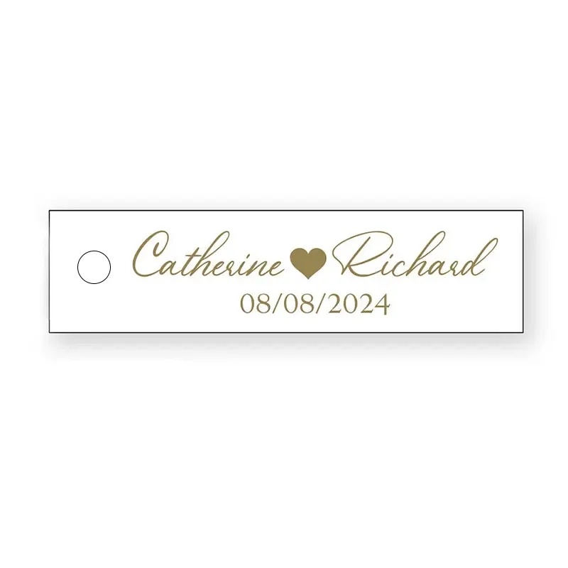 Elegant Labels for Custom Wedding Gift Bags Gold Foil Wedding Christening Baby Shower Labels Seat Name Cards Labels only