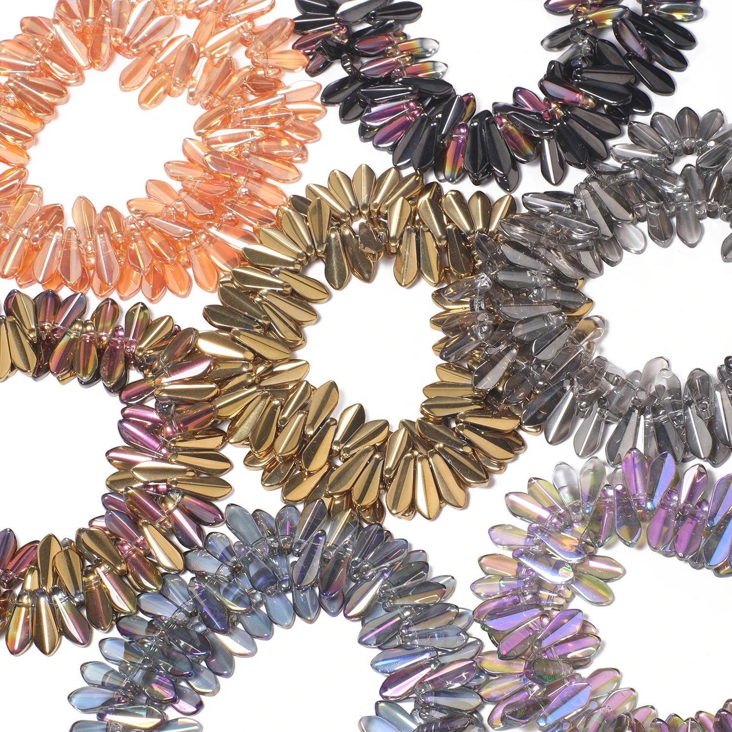 Cuentas con forma de gota de agua de 16x6mm, cuentas de cristal de moda, cuentas de gota sueltas para fabricación de joyería, accesorios de cuentas de pulsera Diy