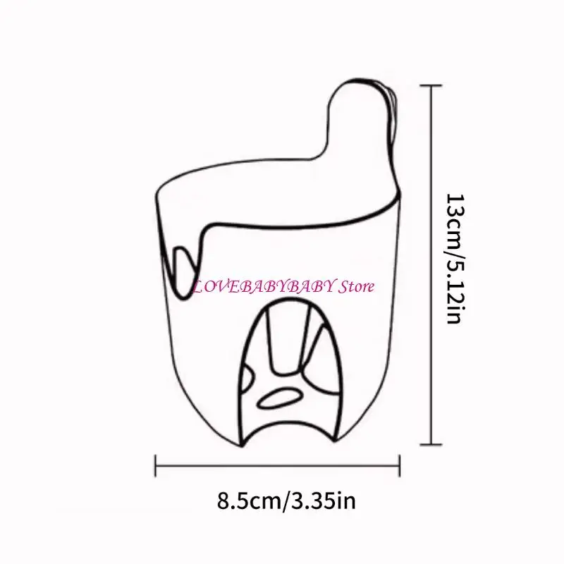 Space Saving Strollers Bottle Holder with Silicone Grip Compatibility with Pushchairs Reusable PP Water Cup Stand 4XBC