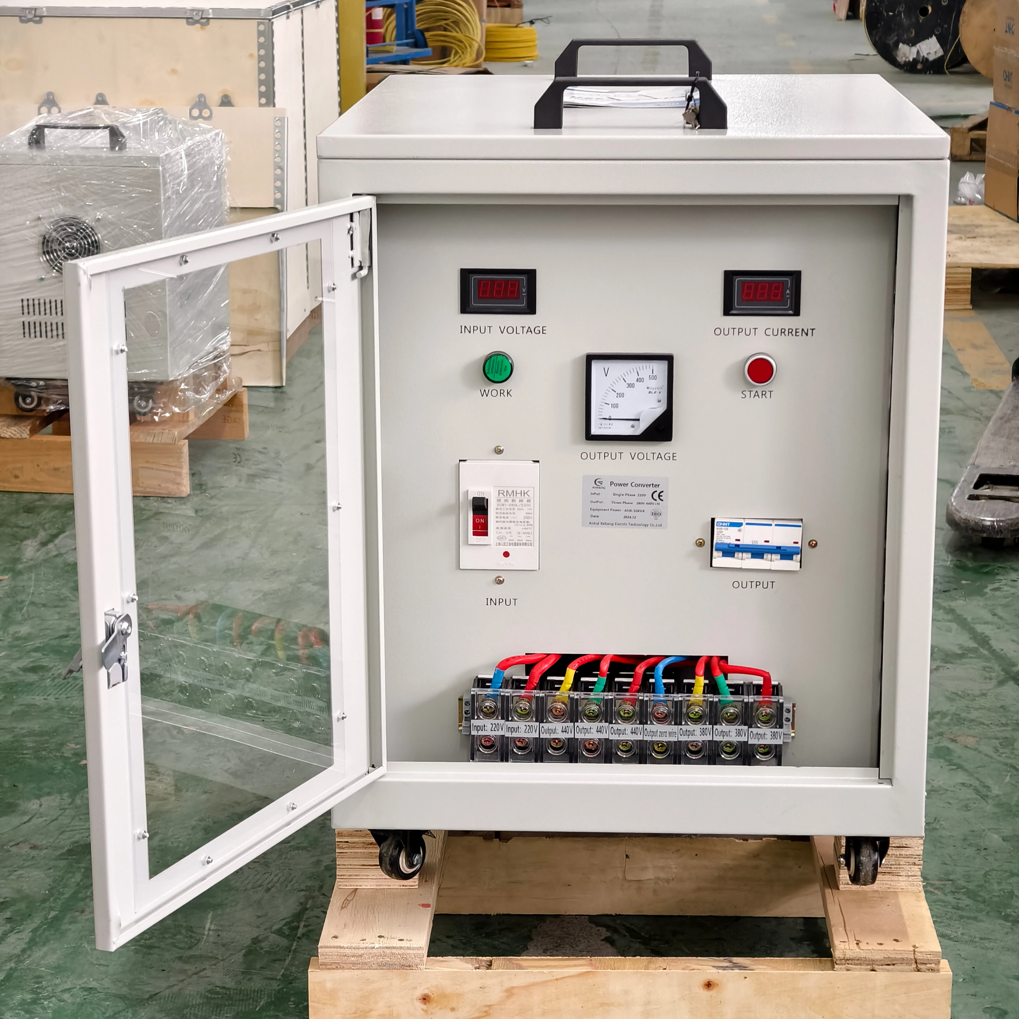 10kw 15kw 20kw 30kw 220v to 380v 220v 415v Three Phase Inverter Digital Phase Converter Step up Transformer