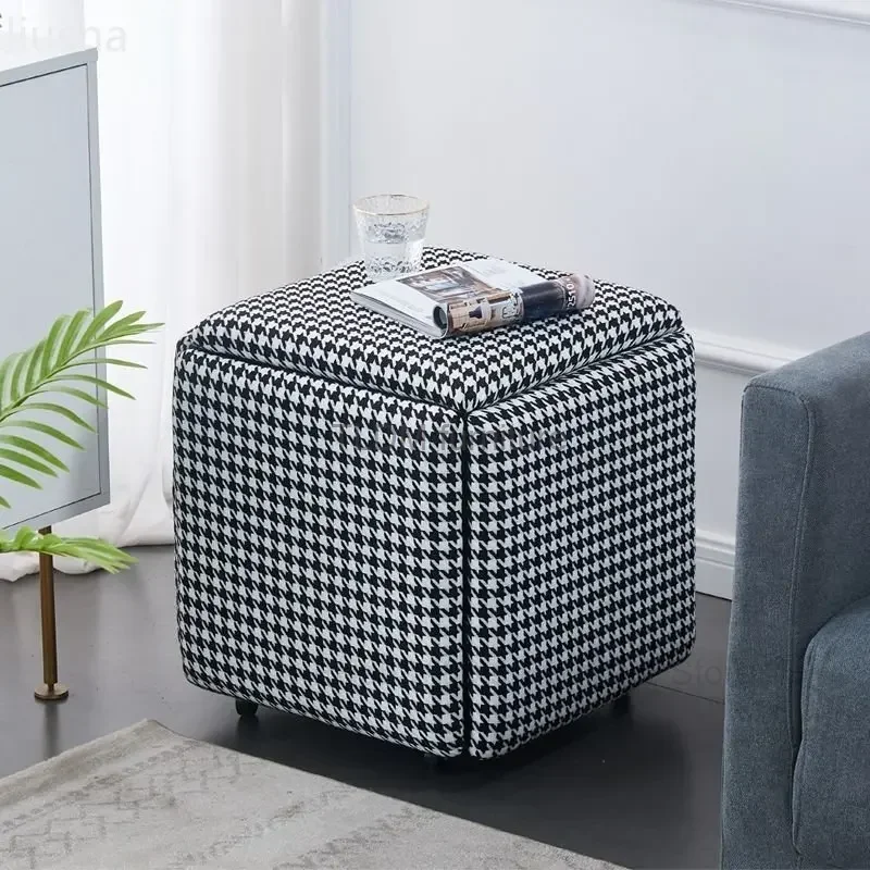 

Multi-functional combination storage stool five-in-one Rubik's cube stool, home living roomcoffee tablesofa stool, small stool