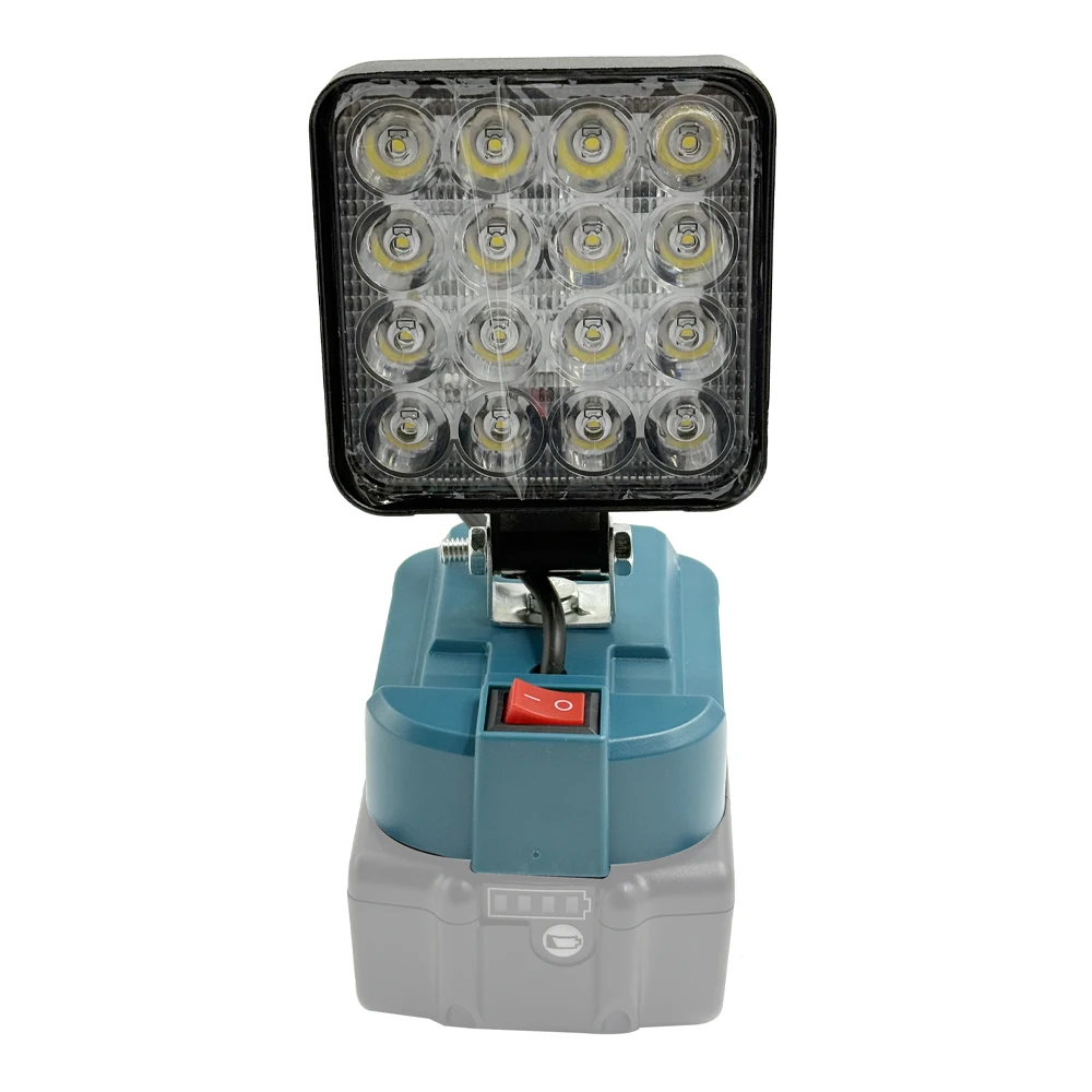 لماكيتا 14.4 فولت-18 فولت بطارية ليثيوم أيون فانوس مصباح يدوي خارجي 3 بوصة اللاسلكي LED ضوء العمل مصباح التخييم الإضاءة في حالات الطوارئ #4