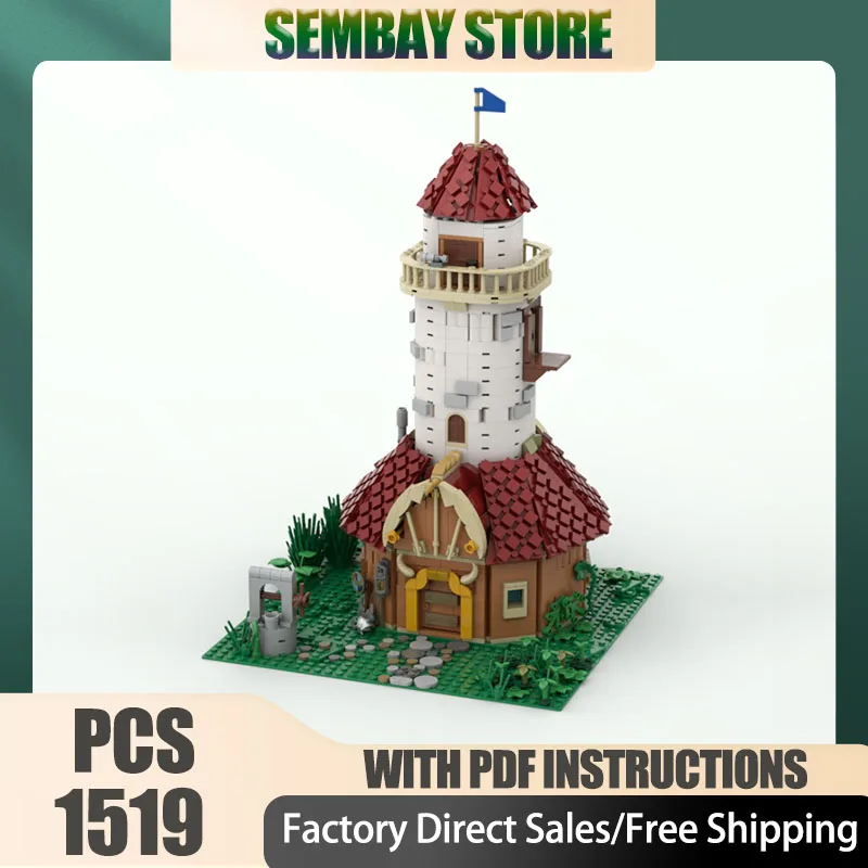

Medieval Castle Model Moc Building Bricks Modular Viking Watchout Model Technology Blocks Christmas DIY Toy Construction Gifts