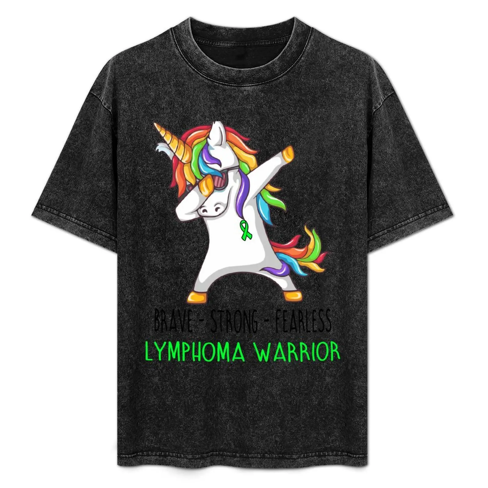 

Lymphoma Warrior Brave Strong Fearless T-Shirt Casual Light Summer Short Sleeve Top