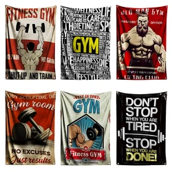3X5 Ft Gymvlag Polyester Digitale Drukbanner Voor Garage Of Buitendeurdecoratie