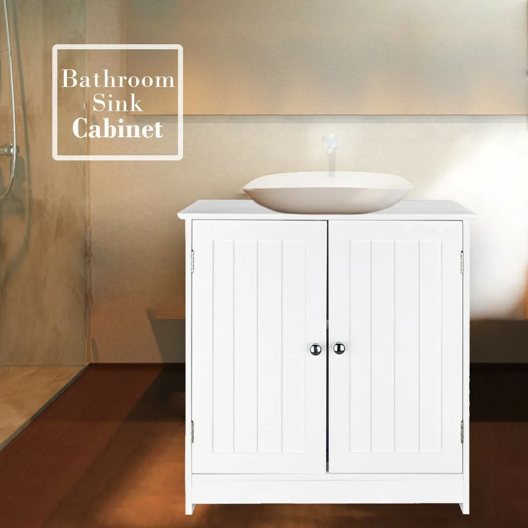 

Bathroom Vanity Bath Sink Cabinet Pedestal Under Sink Storage with 2 Shelve New