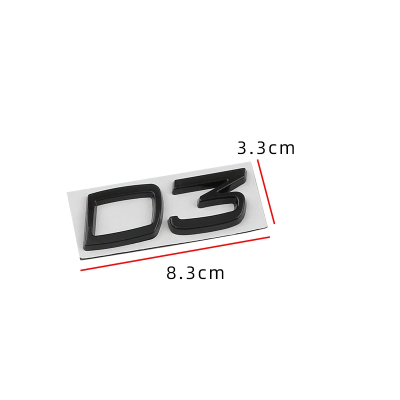 Car Metal Logo Emblema Emblema, Decalques Adesivos para Volvo S40, S60, V40, V50, XC40, XC60, V70, V60, V70, V60, S90, C30, XC90, S80, D2, d3, D4, D5, D6, D7