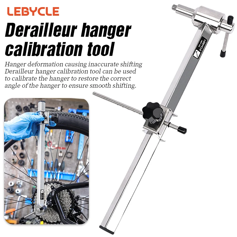 

LEBYCLE Bicycle Derailleur Hanger Calibration Tool 304 Stainless Steel Bike Frame Tail Hook Straightener Lifting Lug Pull Tool
