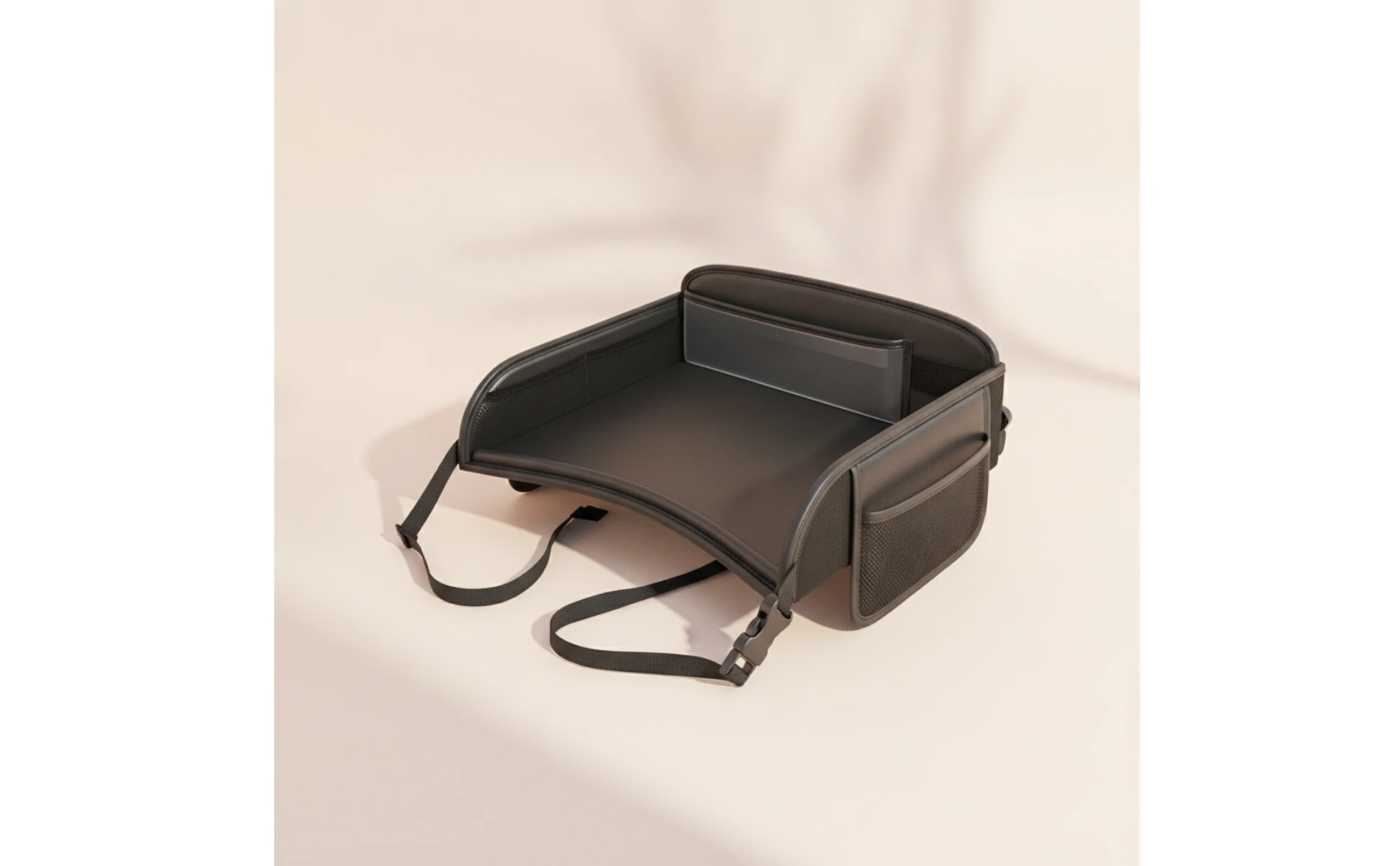 Car Back-Seat Tray Table Child-Friendly-Friendly in-Vehicle Activity Tray with Mesh Pockets Easy to Install Non-Slip