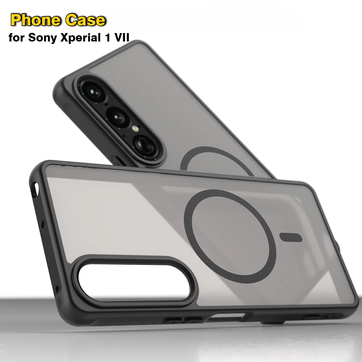 Para Sony Xperia 1 VII funda Sony Xperia 1 VII funda magnética de carga inalámbrica a prueba de golpes funda de teléfono Sony Xperia 1 VII