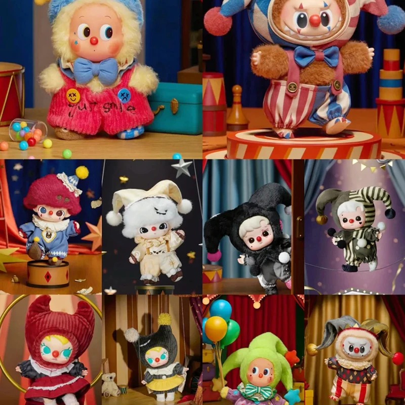 

Authentic Pop Mart Halloween Plush Vinyl Series – Clown Blind Box Collectible, Limited Edition Surprise Toy for Holiday Gifting