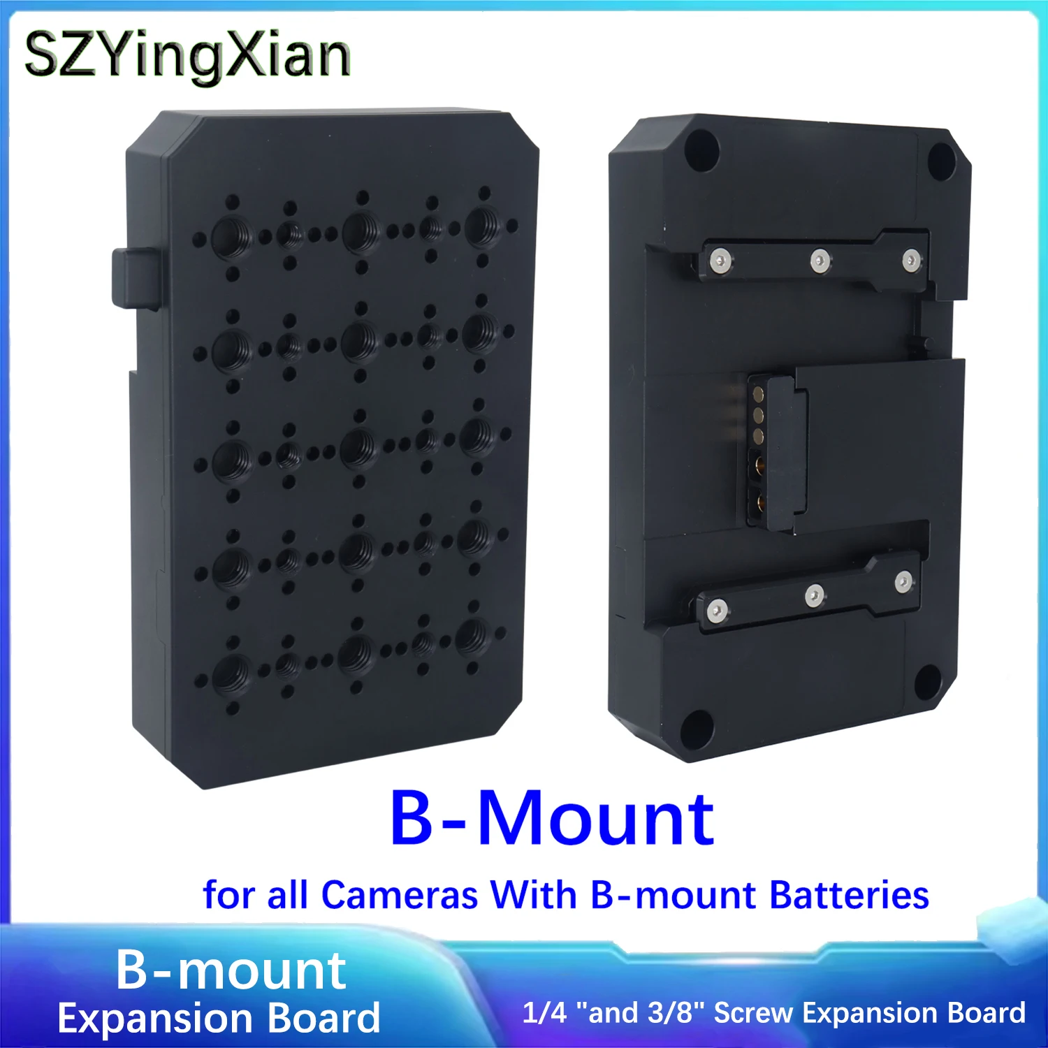 

ARRI Camera B-mount Battery Expansion Board Accessory With 3/8 "and 1/4" Screw Holes for iInstallation