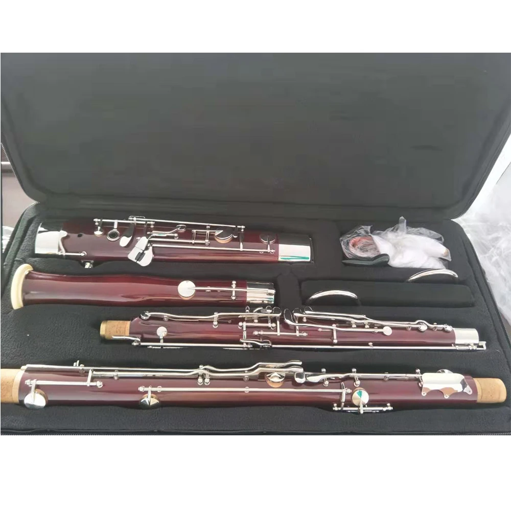 Nickel Plated Natural Bass Maple Double Oboe Tube