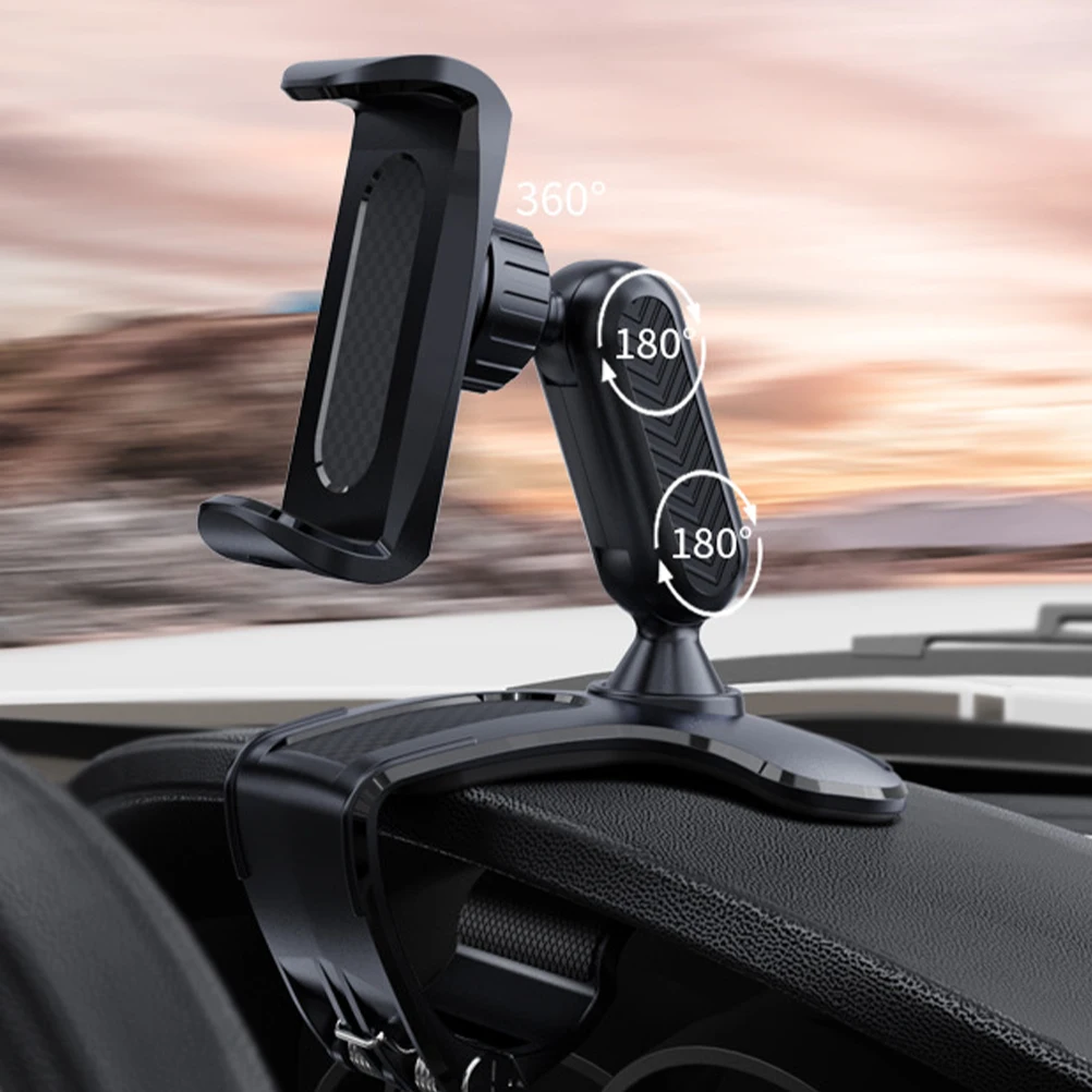 

Universal Car Phone Holder Mount Adjustable Dashboard Rear View Mirror Stand Compact Lightweight Compatible Multiple Sizes Cell