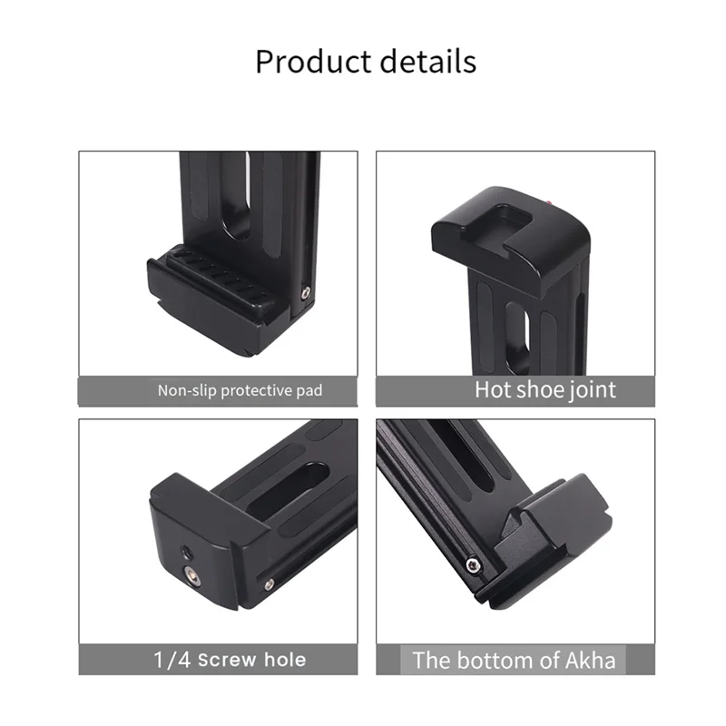 Алюминиевое крепление для штатива с адаптером для холодного башмака, зажим для планшета, подставка, держатель, регулируемая на 360 градусов подставка для планшета