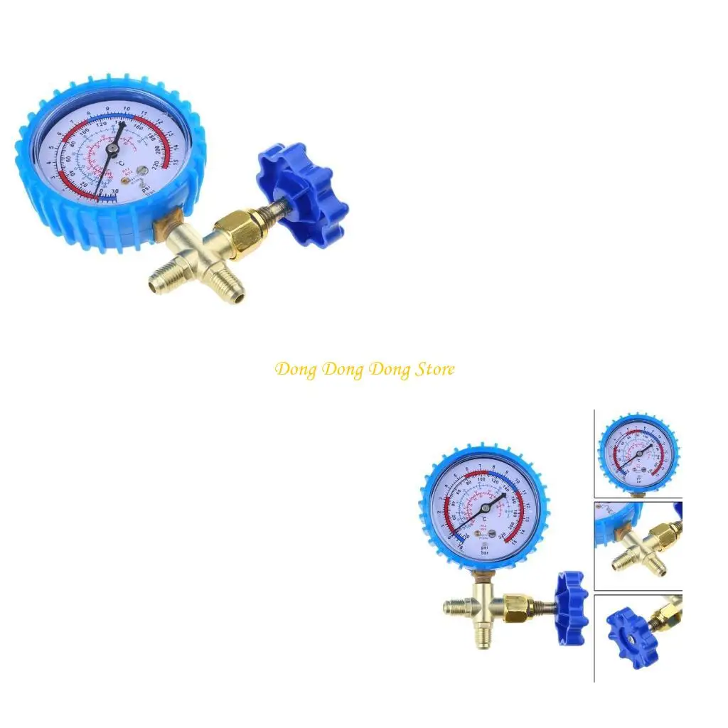 

220PSI 500PSI Air Conditioning Refrigerant Recharge Pressure Gauge Manometer