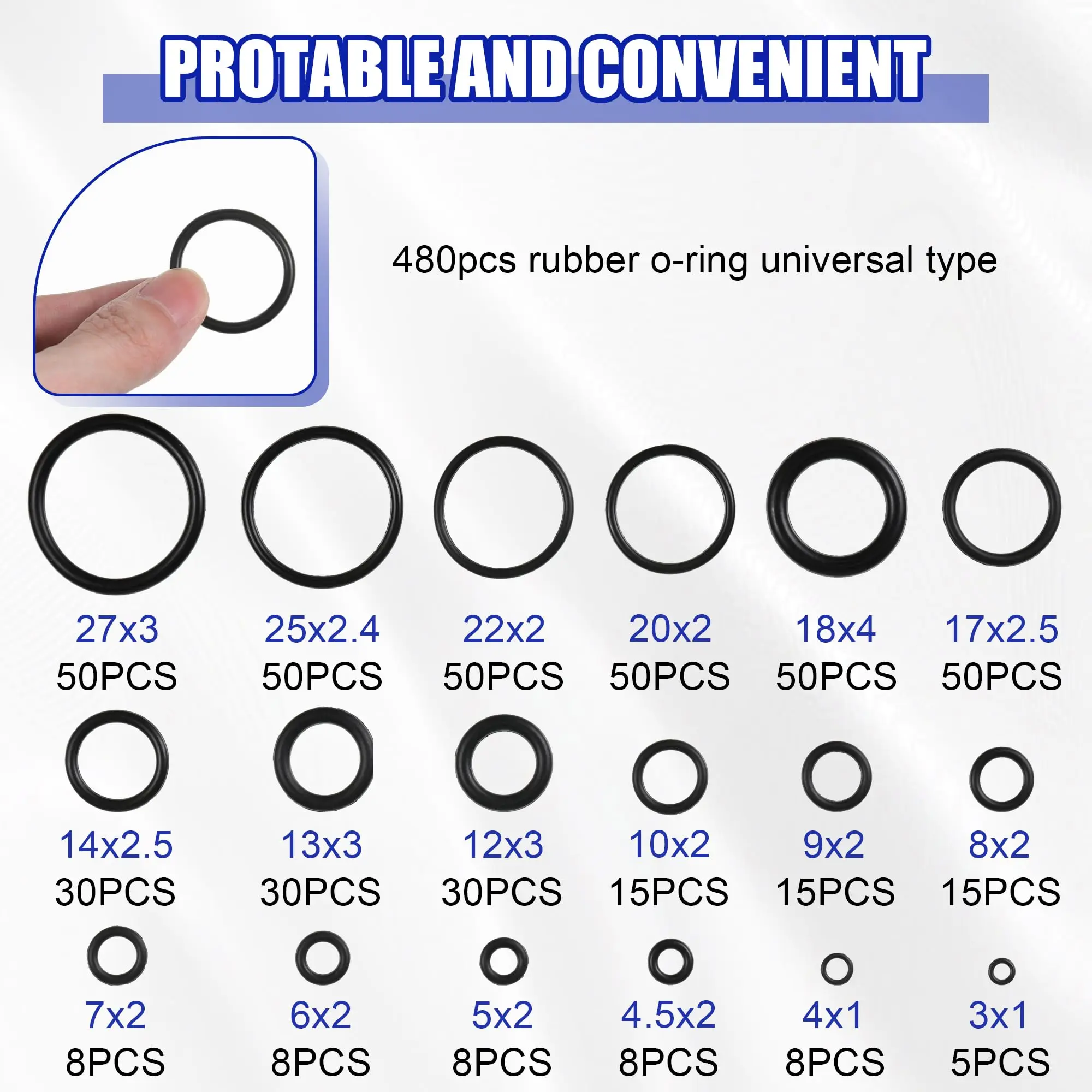 480pieces Ring Ensures Easy Installation And Good Sealing Performance Wide Application Range