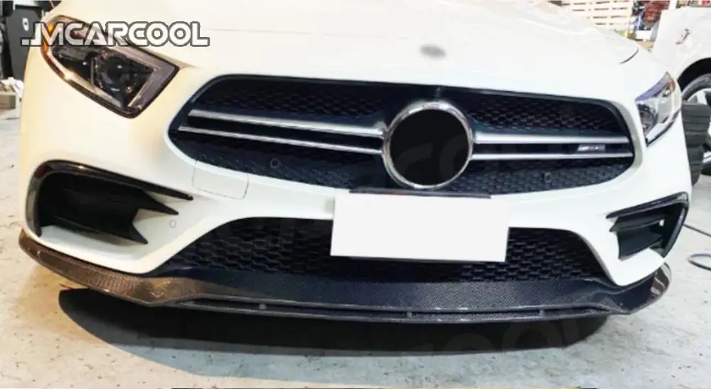 

Carbon Fiber Auto Car Accessorise Front Bumper Air Vent Splitters Fits For Benz CLS Class W257 CLS260 300 350 2019 UP