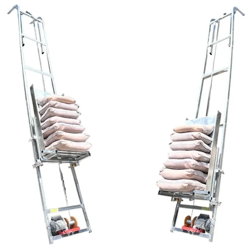 25M steel electric ladder lift household new construction hoist 220v wire rope photovoltaic panel lift