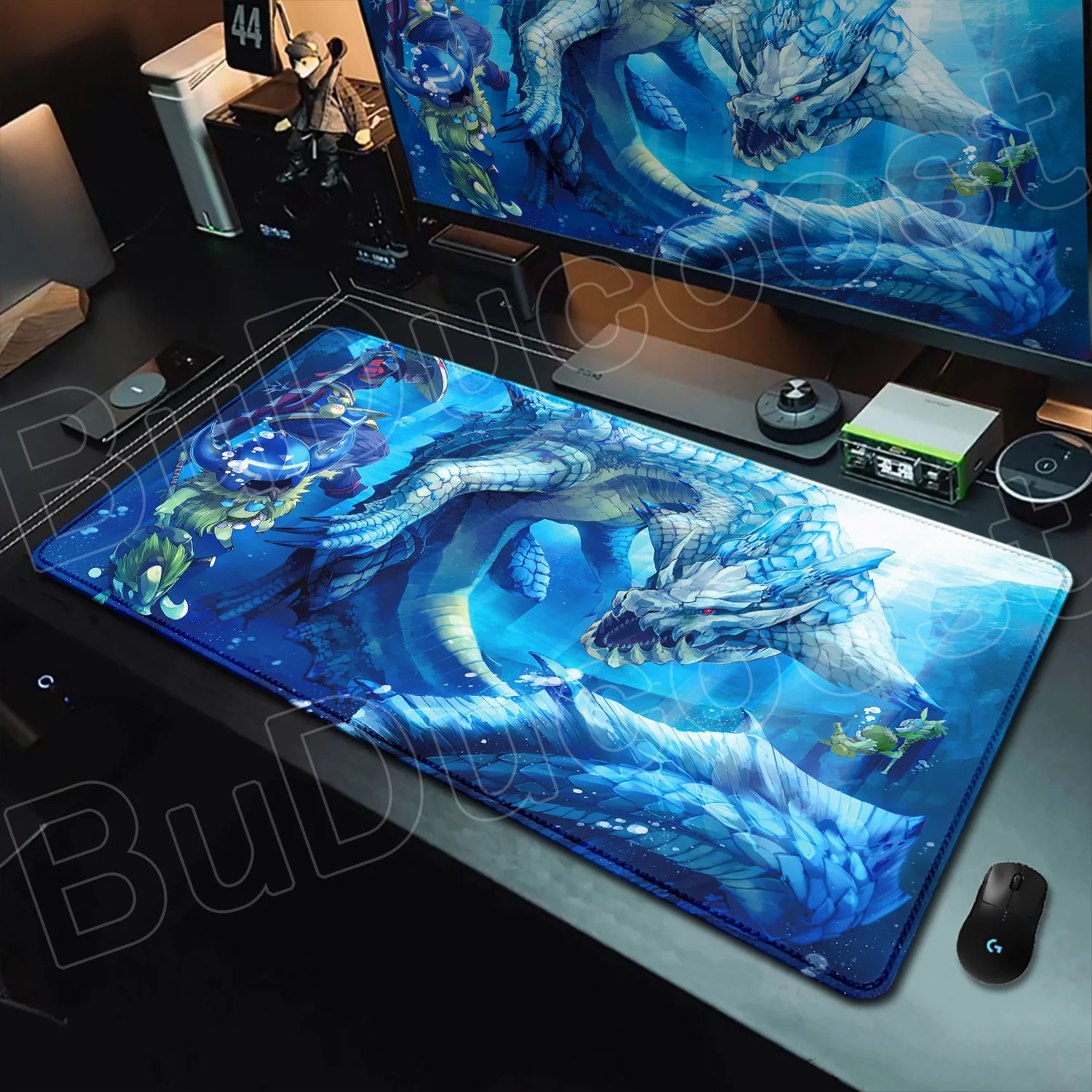 

New Wallpaper Game Monster Hunter Wilds Mouse Pad Non-Slip Rubber Gaming Edge Lock Eage Playmat Laptop Cool Desk Mat Accessories