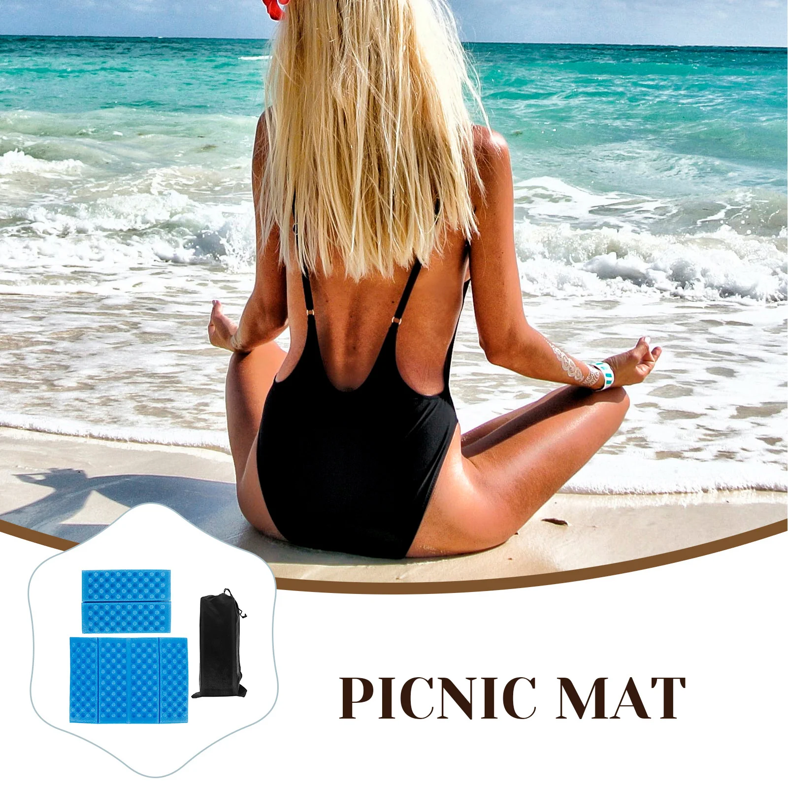 

2Pcs Portable Folding Foam Mat Heavy Duty Xpe Picnic Seat Pad for Outdoor Camping Yoga Beach Use Multi Functional Waterproof