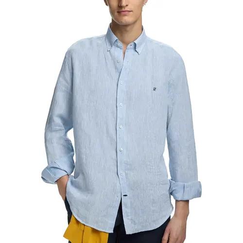 Camisa para hombre, nuevo estilo clásico, moda sencilla, Tops informales para ir al trabajo, blusas básicas de manga larga con una hilera de botones para hombre