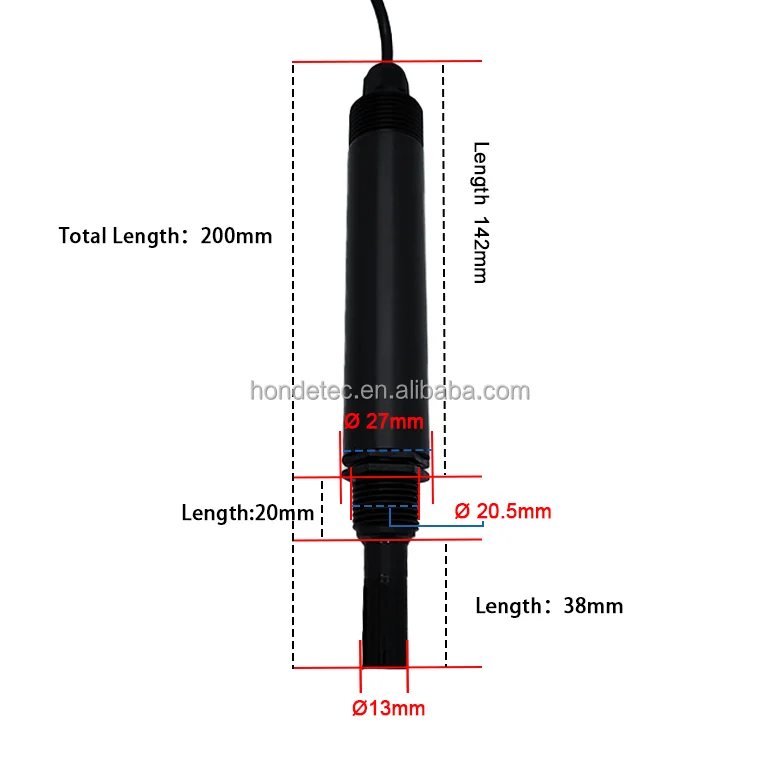0-10000us/cm Multi-Parameter Water EC TDS Temperature Salinity Sensor with Customizable Cleaning Brush for Long-Term Monitoring
