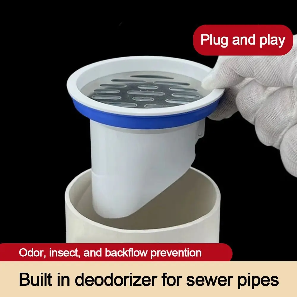 Anti-leak Drainage Pipe Floor Drains Automatic Closing Floor Outlet Insect-proof Roof Cover Replacement Outlet Spill Sealing