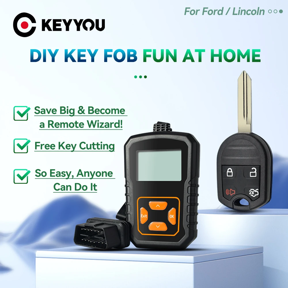 

KEYYOU Unlock The Thrill Of DIY Key For Ford Expedition Explorer Taurus Flex CWTWB1U793 315MHz With Remote Matching Kit FREE Cut