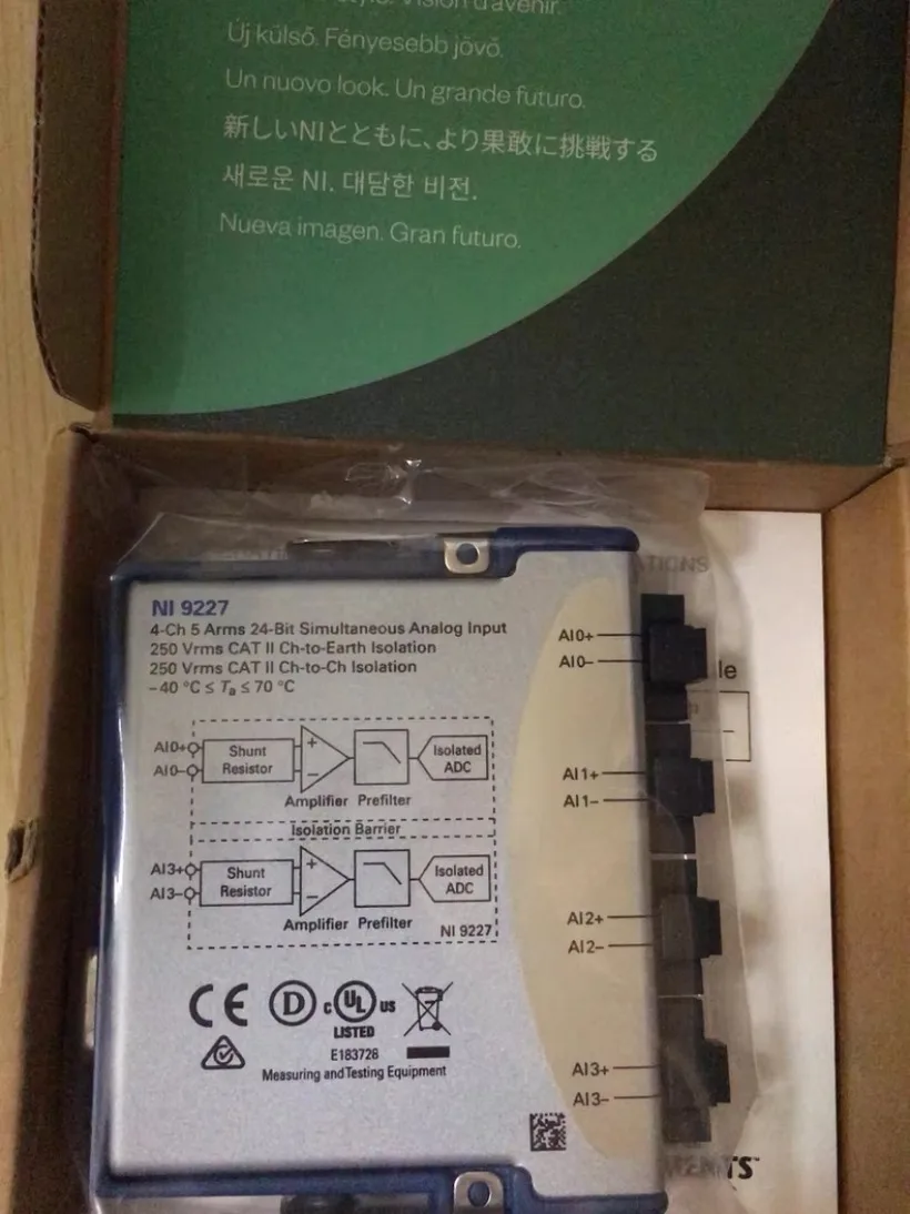 1PC National Instruments NI 9227 cDAQ High-Bandwidth Simultaneous Sampling DAQ Module #Xing