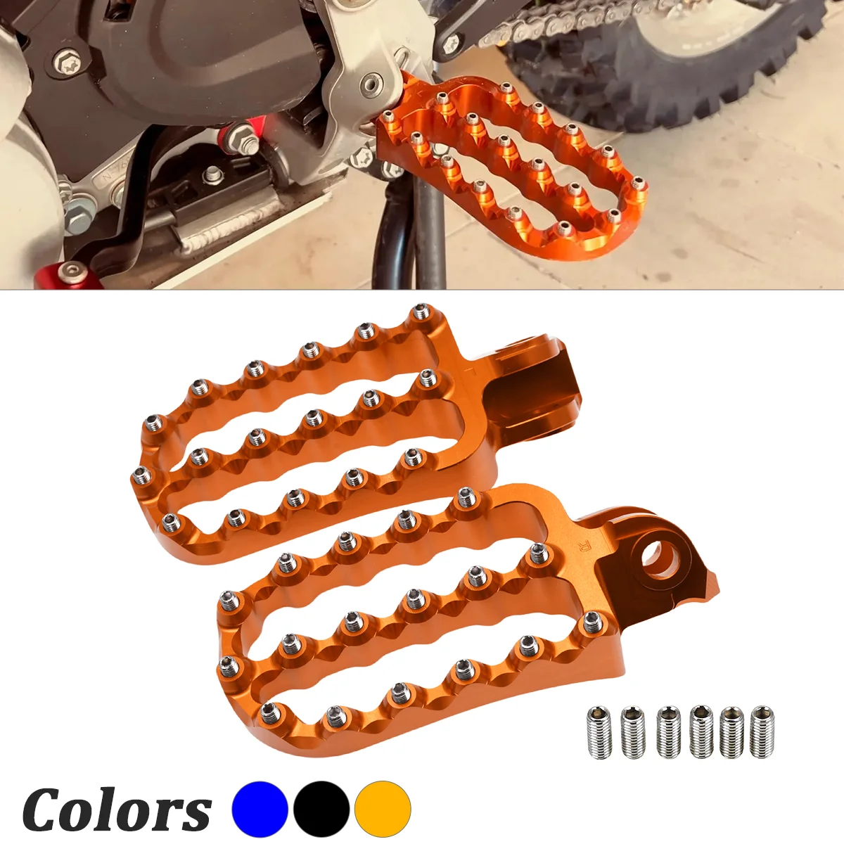 

Motorcycle CNC Foot Pegs Footrest Footpegs For KTM 690 790 890 950 990 1090 1290 Adventure S/R SMC/R SMT SMR 2002-2022 Parts
