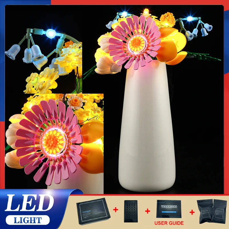 

Комплект светодиодных фонарей «сделай сам» для LEGO 10347 Petite Sunny Bouquet (только светодиодный светильник, без модели блоков)