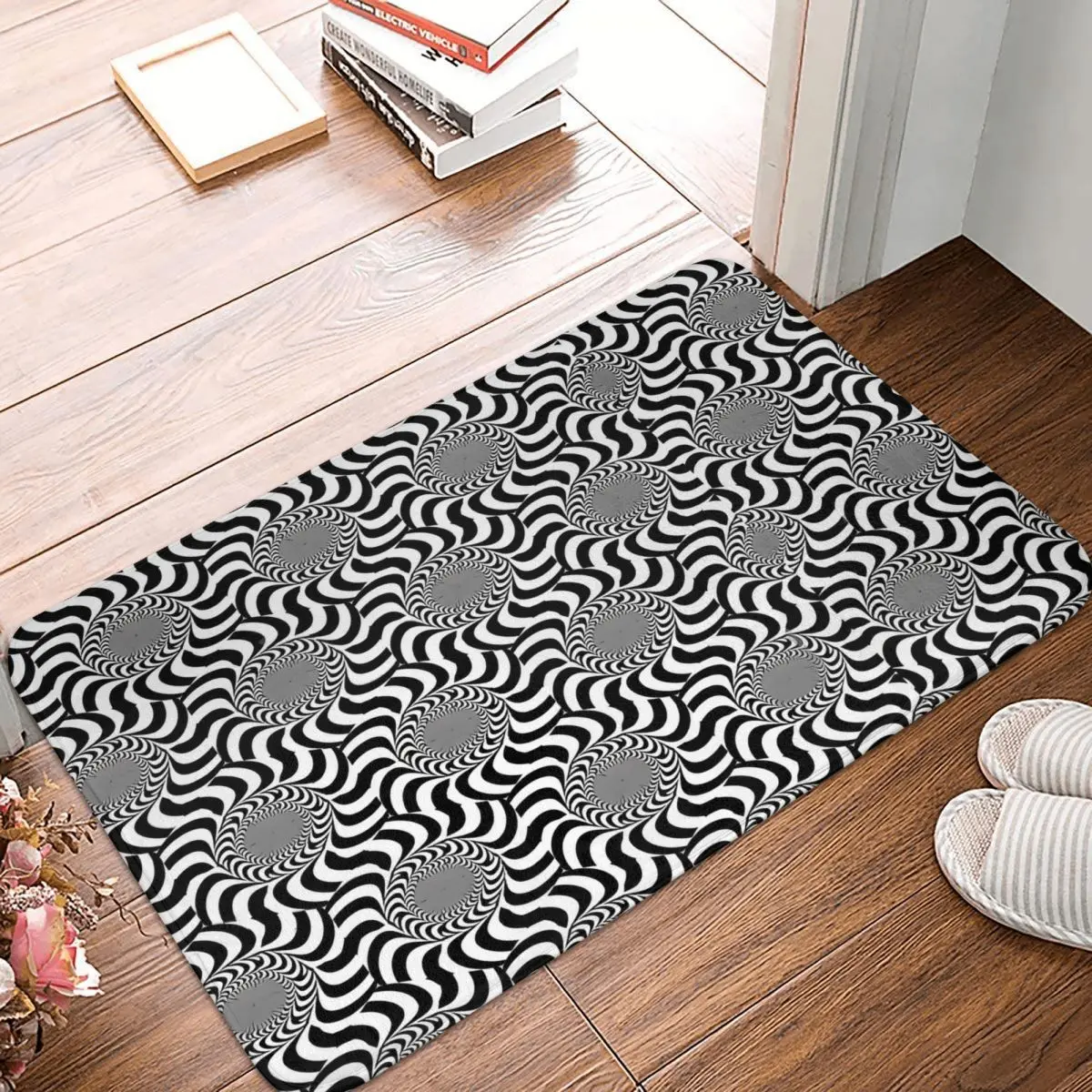 Optical Illusion Non-Slip Carpet Doormat Living Room Kitchen Mat Entrance Door Floor Rug