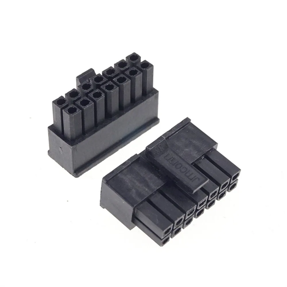 100 Pcs Micro-Fit 3.0 MM Connector Receptacle Housing 2 4 6 8 10 12 14 16 18 20 22 24 Circuit Male Shell Power Cross Molex 43025