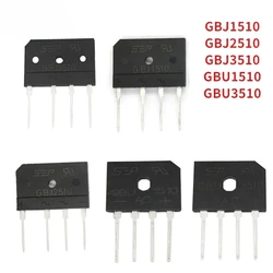 5PCS High quality Diode Bridge Rectifier GBJ1510 GBJ2510 GBJ3510 GBU1510 GBU3510 15A 25A 35A 1000V Rectifiers Diodes