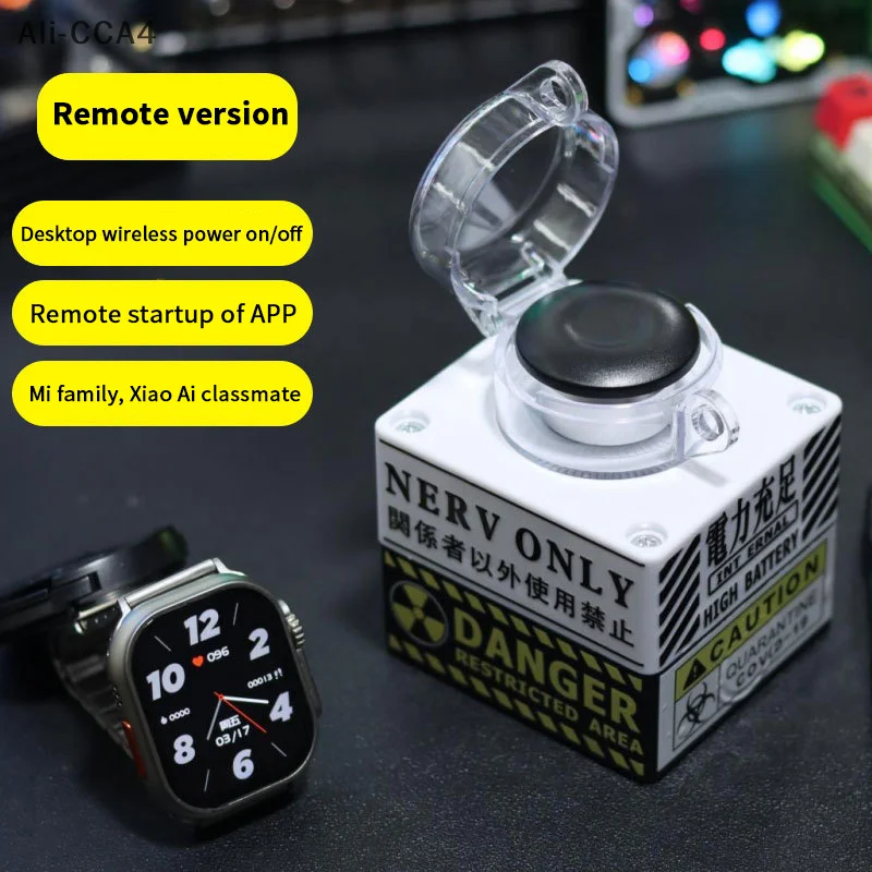 1Pc Plastic Remote Power ON/OFF Switch For Desktop Computer Wireless PC Motherboard Boot Button Gaming Room Decoration