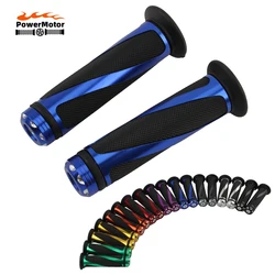 Universal Motocicleta Punhos Grip, Handle guiador, CNC, Kawasaki, Honda, Yamaha, Suzuki, Benelli, Ducati, Scooter, moto, 7/8 